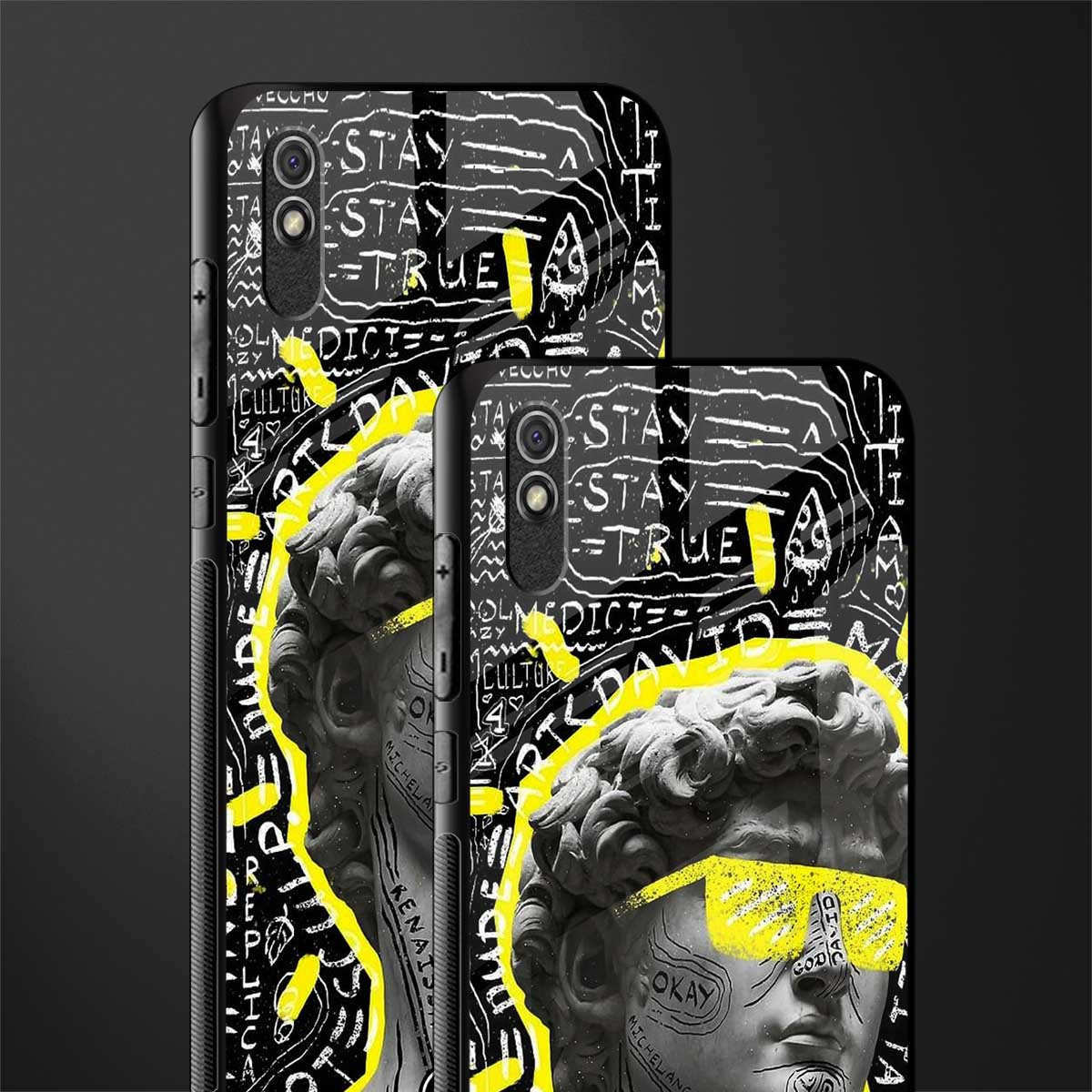 david of michelangelo glass case for redmi 9i image-2