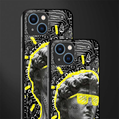david of michelangelo glass case for iphone 13 image-2