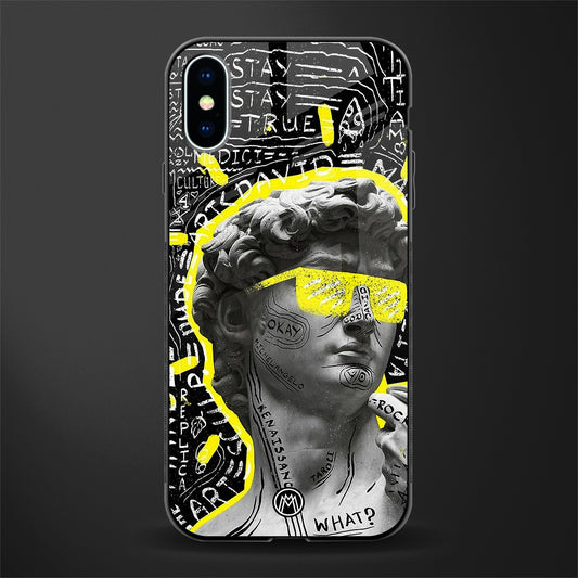 david of michelangelo glass case for iphone xs image
