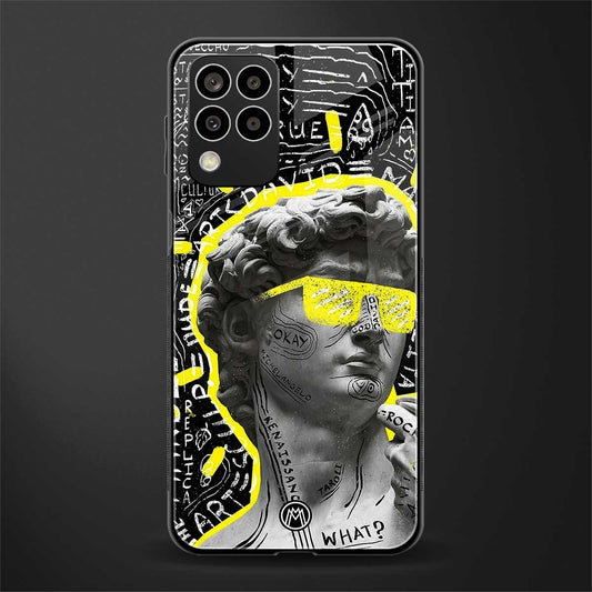 david of michelangelo back phone cover | glass case for samsung galaxy m33 5g