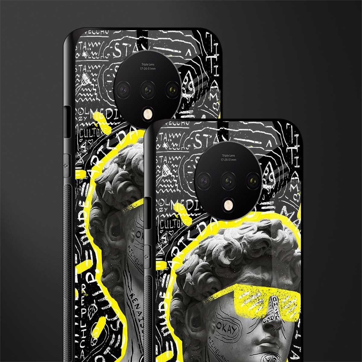 david of michelangelo glass case for oneplus 7t image-2