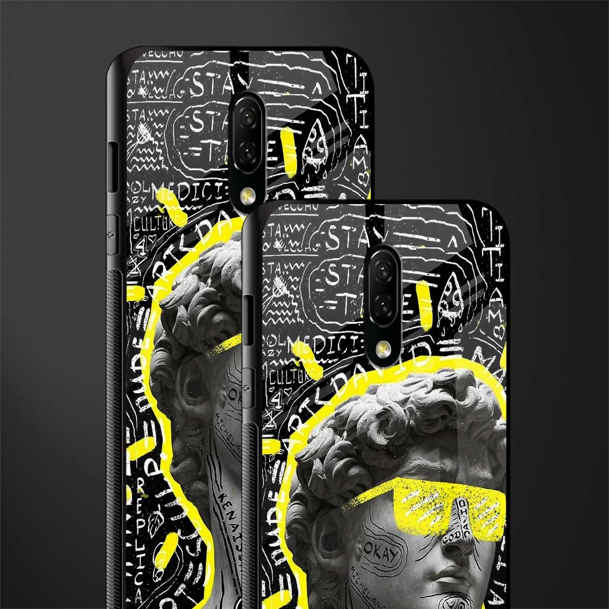 david of michelangelo glass case for oneplus 7 image-2