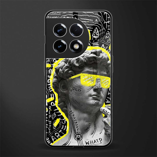 david of michelangelo back phone cover | glass case for oneplus 11r