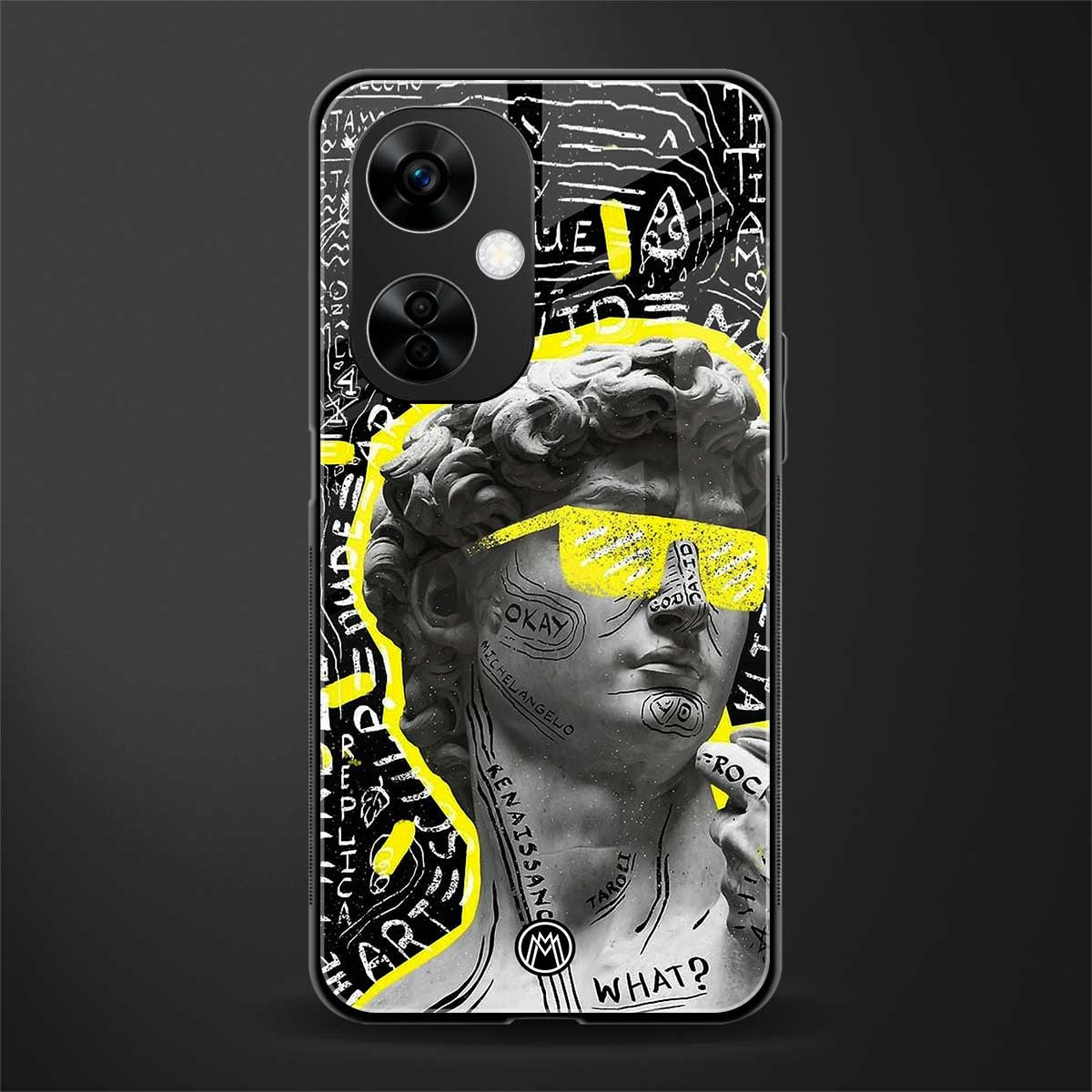 david of michelangelo back phone cover | glass case for oneplus nord ce 3 lite