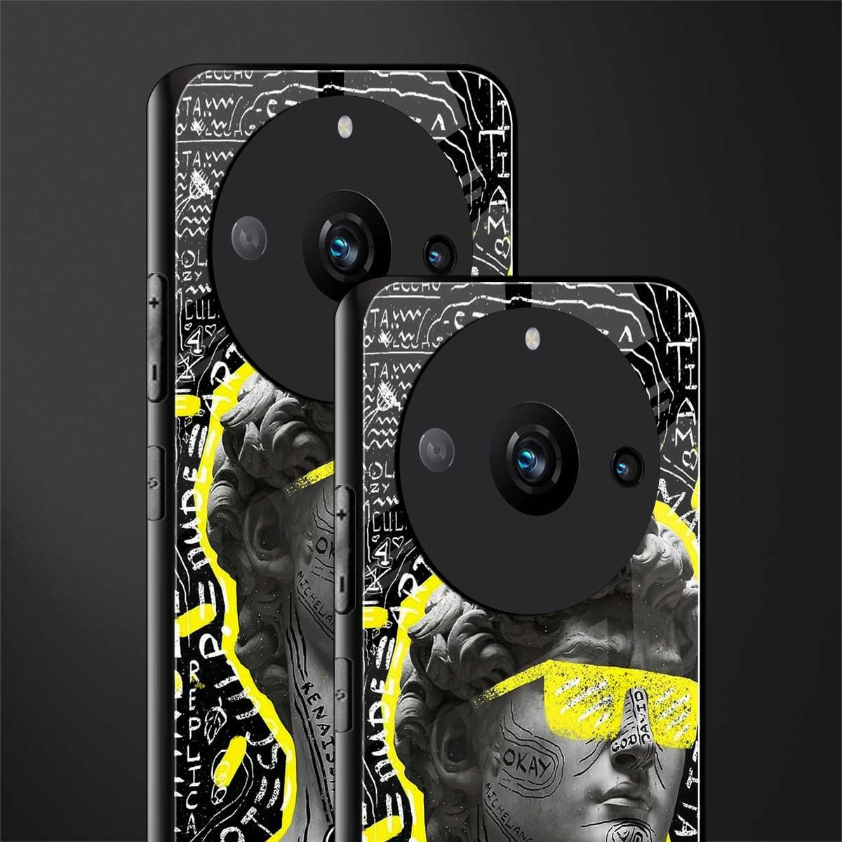david of michelangelo back phone cover | glass case for realme 11 pro 5g