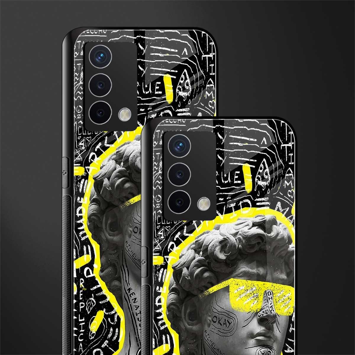 david of michelangelo back phone cover | glass case for oppo a74 4g