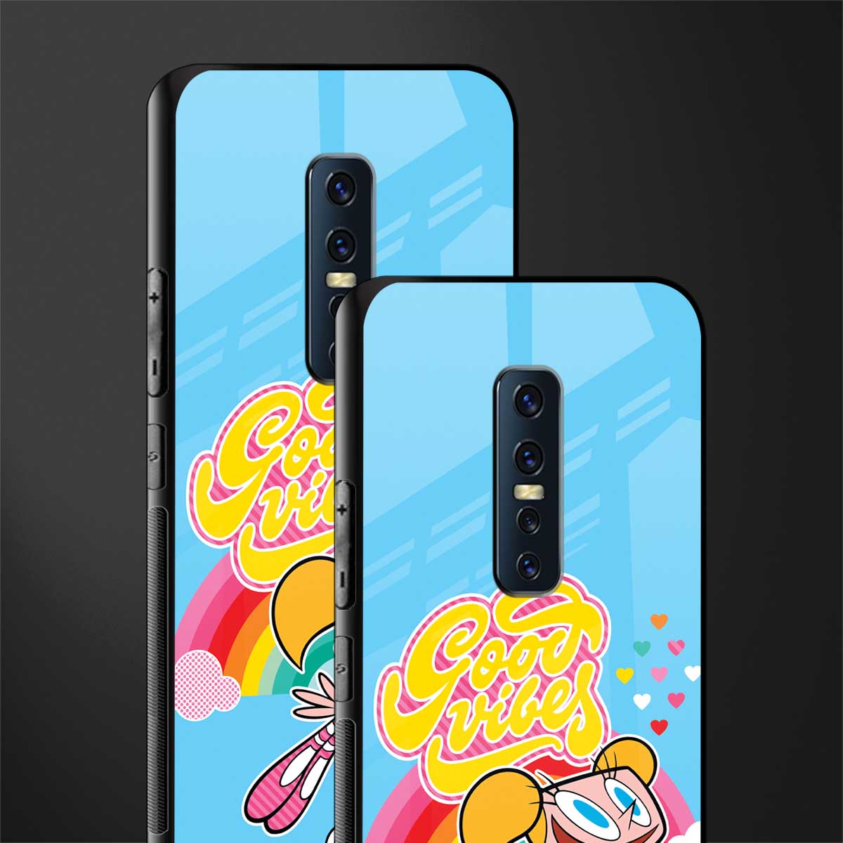 deedee good vibes glass case for vivo v17 pro image-2