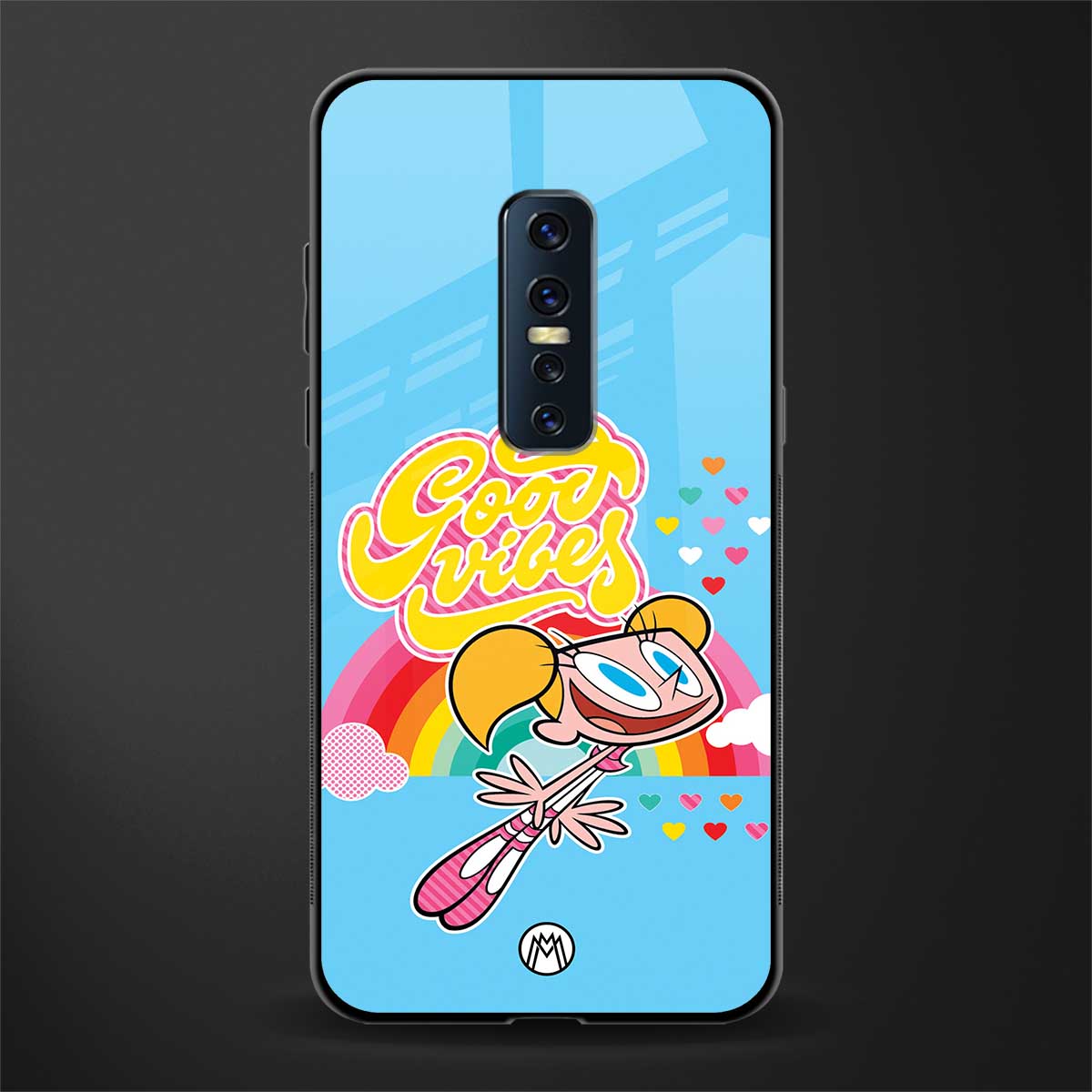 deedee good vibes glass case for vivo v17 pro image