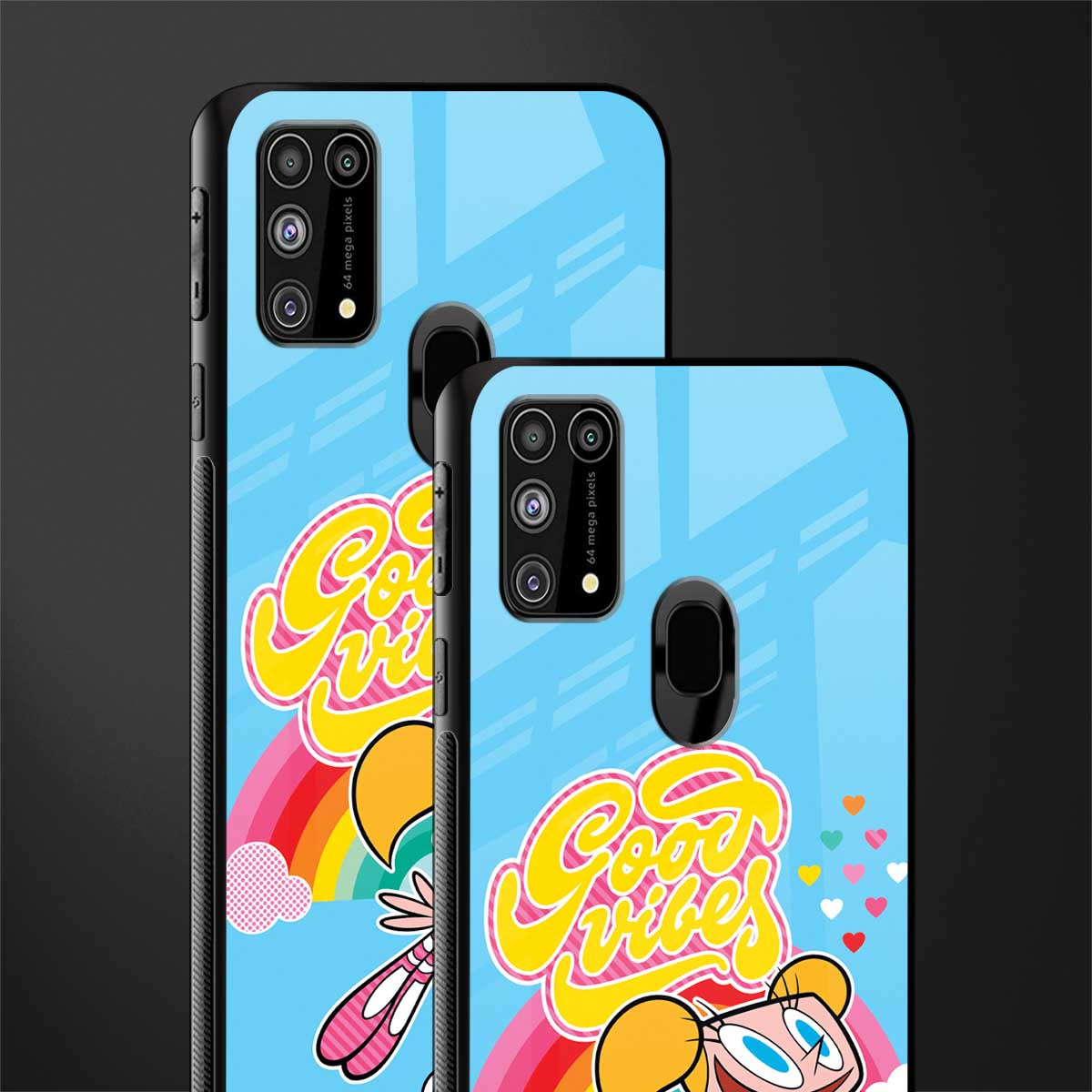 deedee good vibes glass case for samsung galaxy m31 prime edition image-2
