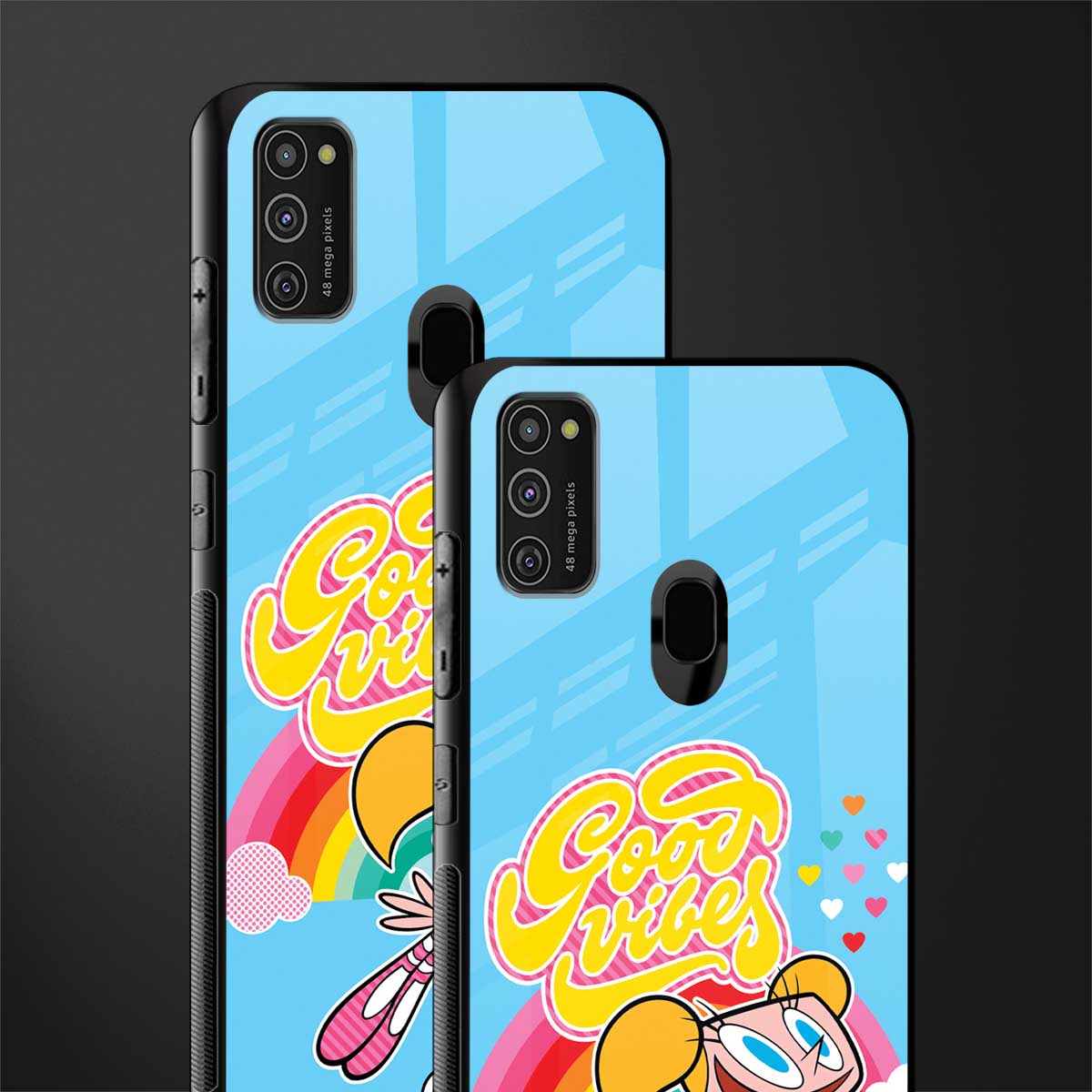 deedee good vibes glass case for samsung galaxy m21 image-2