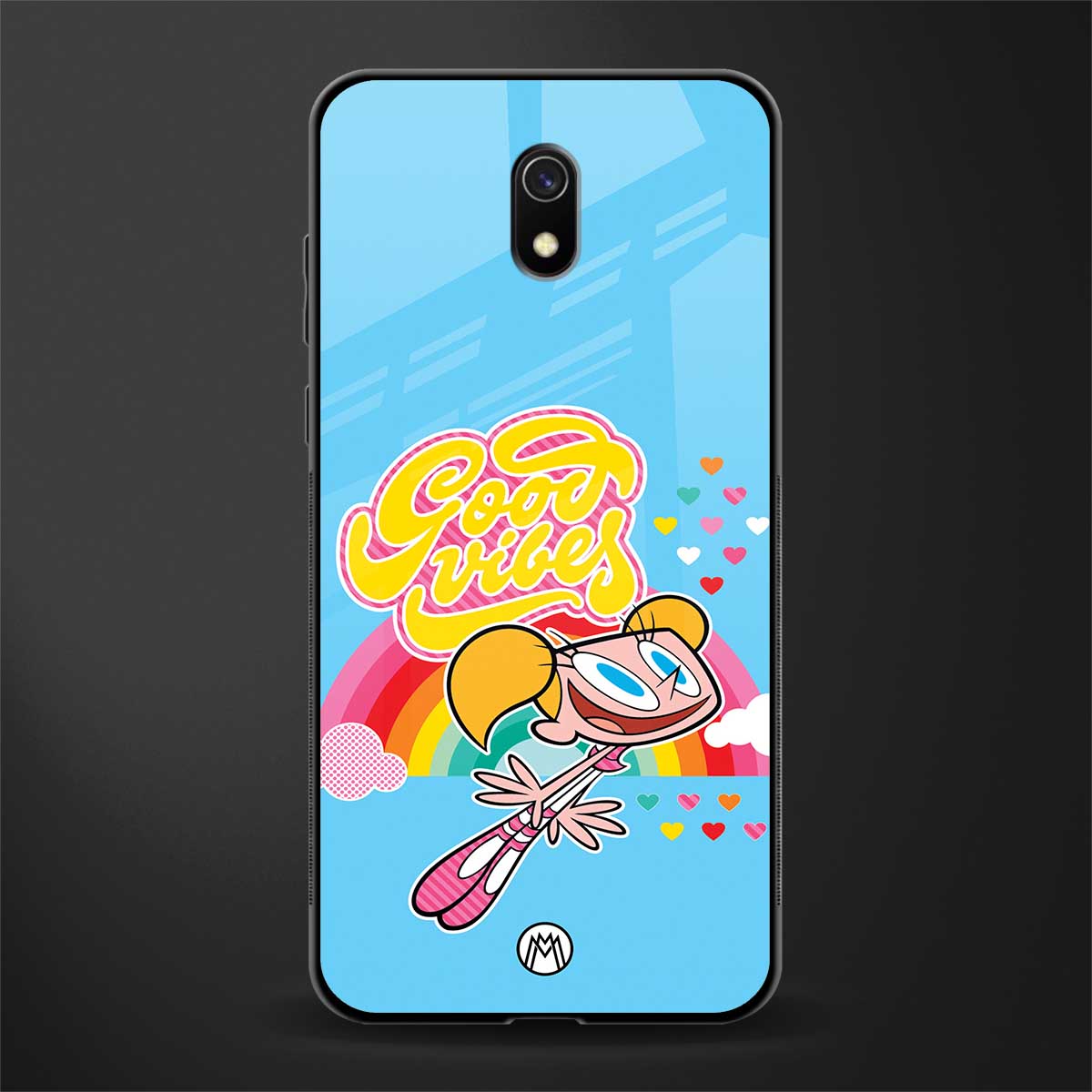 deedee good vibes glass case for redmi 8a image