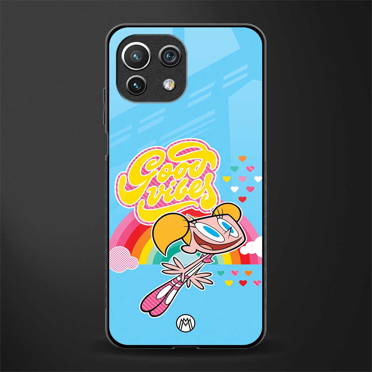deedee good vibes glass case for mi 11 lite image