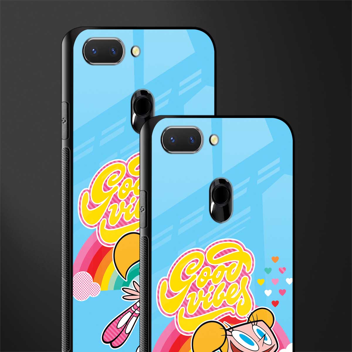 deedee good vibes glass case for oppo a5 image-2