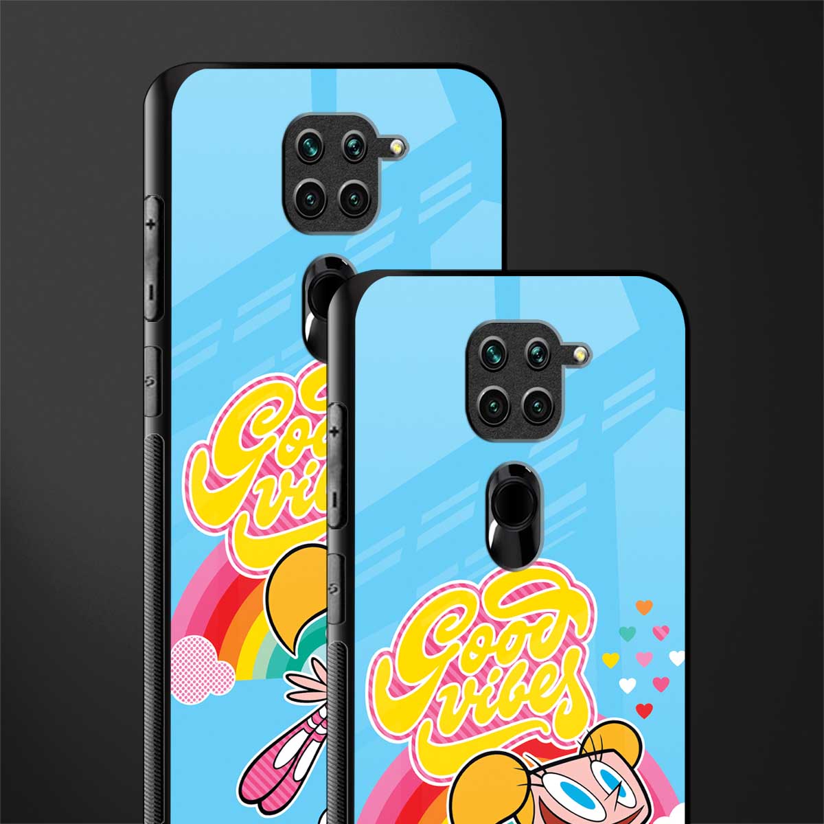 deedee good vibes glass case for redmi note 9 image-2