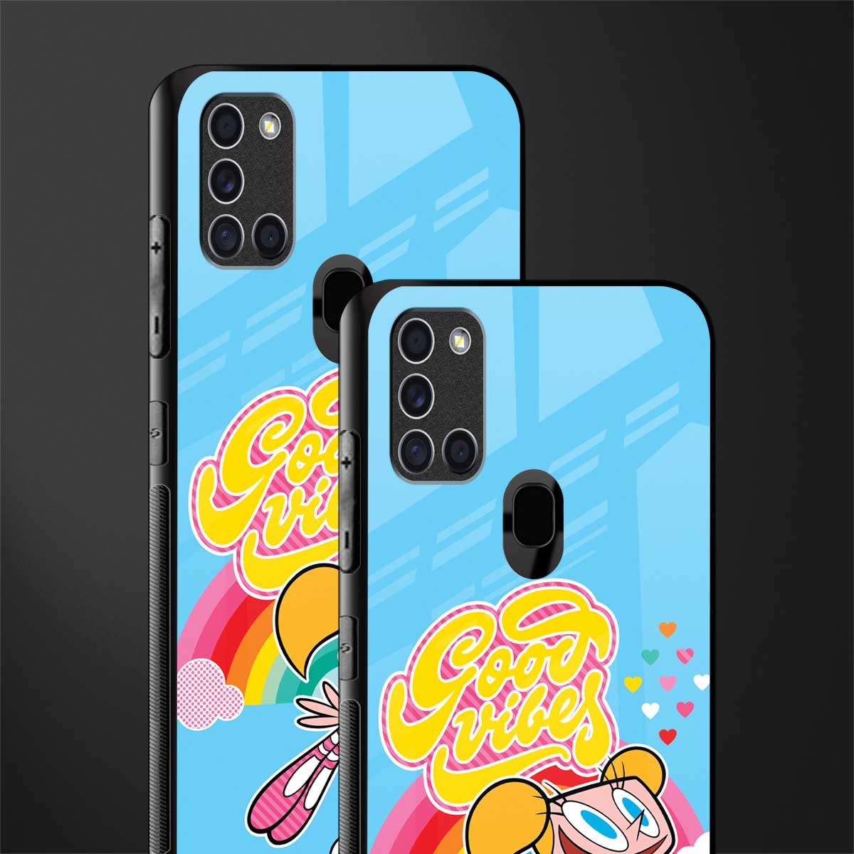 deedee good vibes glass case for samsung galaxy a21s image-2