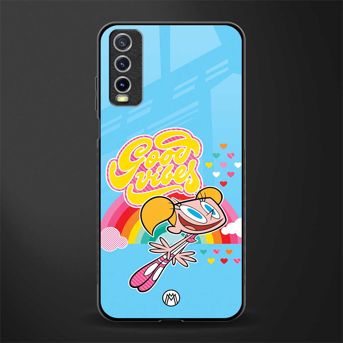 deedee good vibes glass case for vivo y20 image