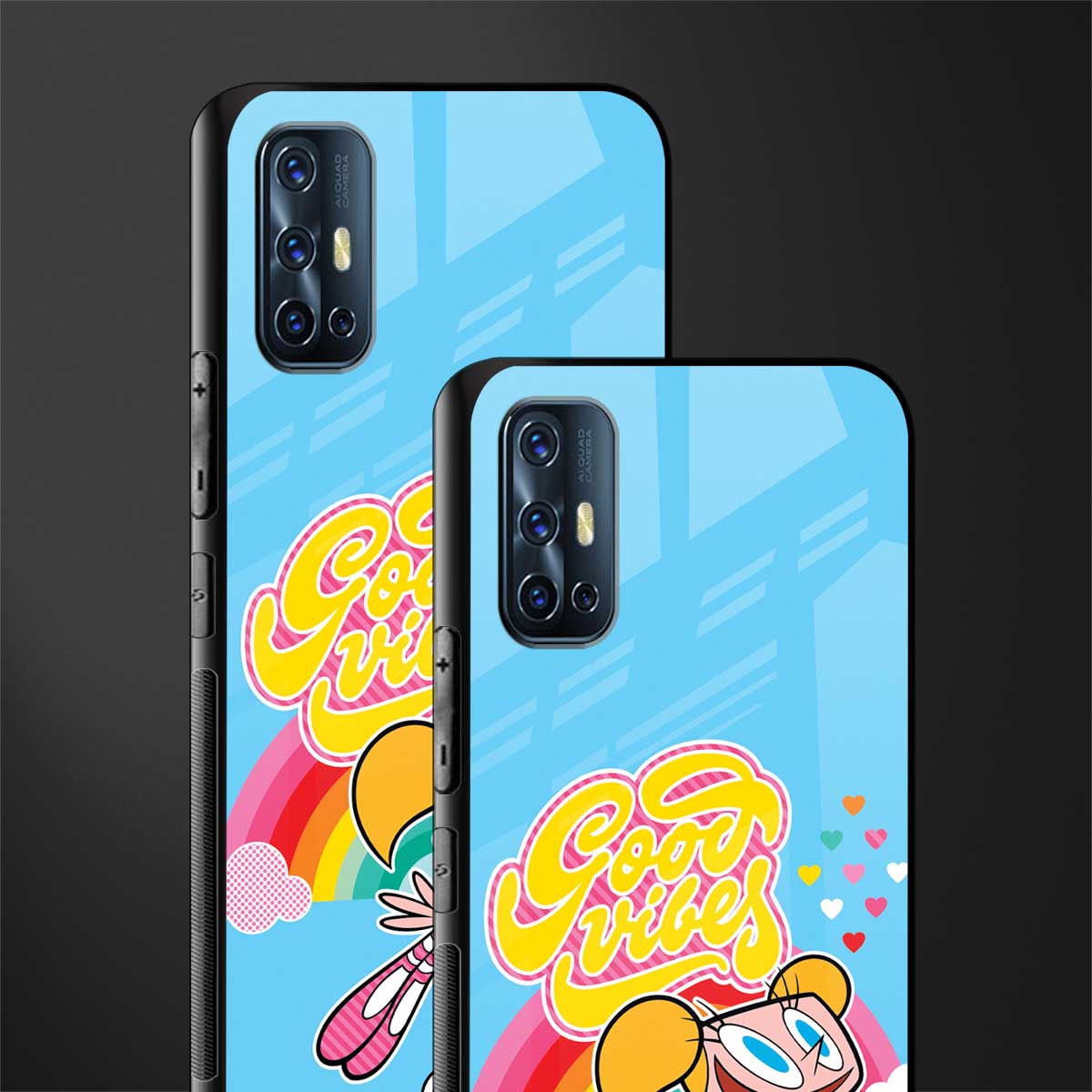 deedee good vibes glass case for vivo v17 image-2