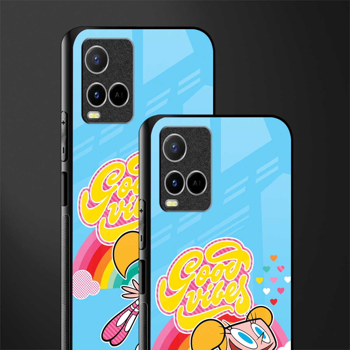 deedee good vibes glass case for vivo y33s vivo y33t image-2