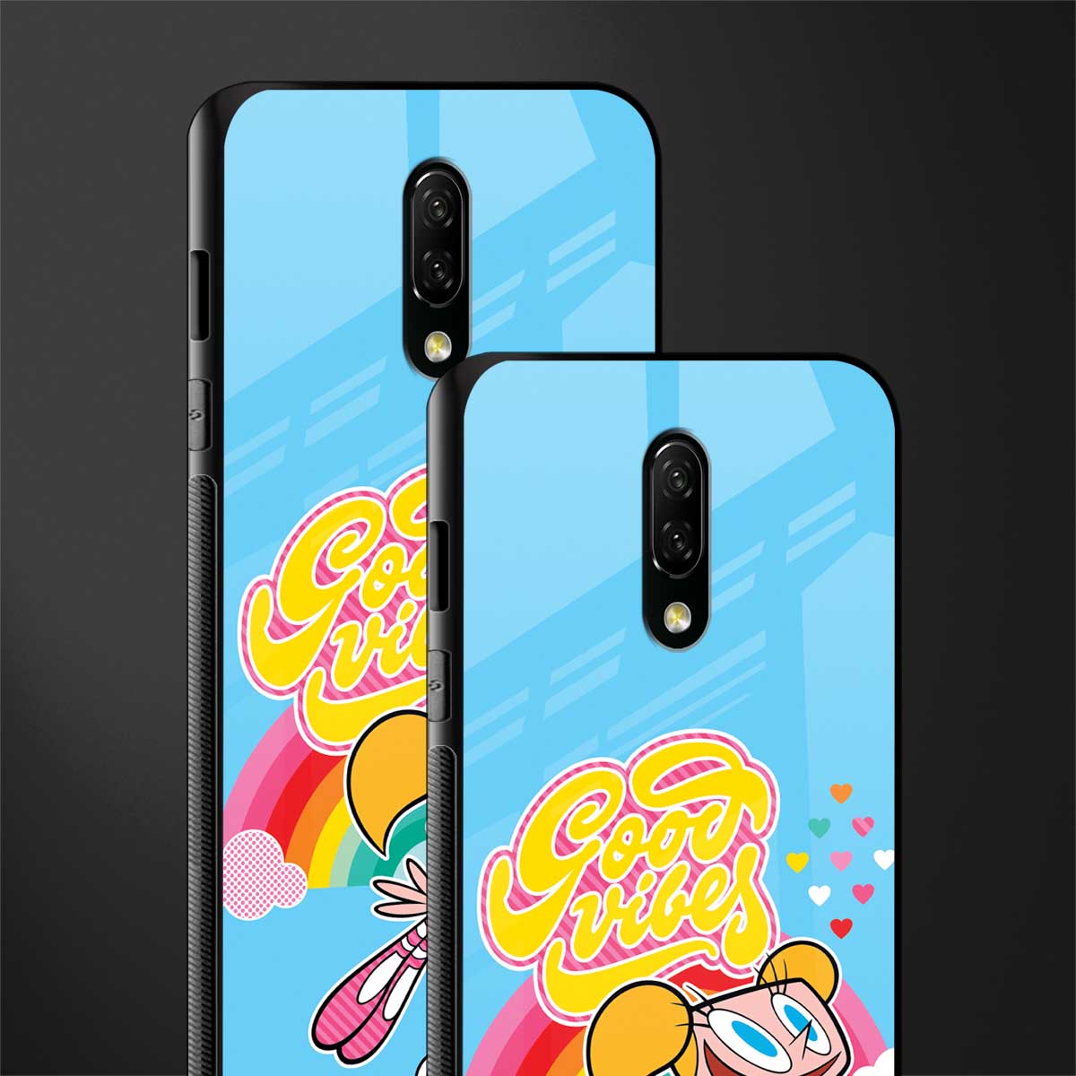 deedee good vibes glass case for oneplus 7 image-2