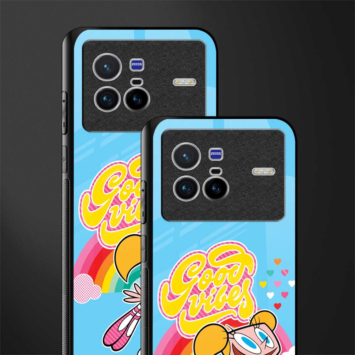 deedee good vibes glass case for vivo x80 image-2