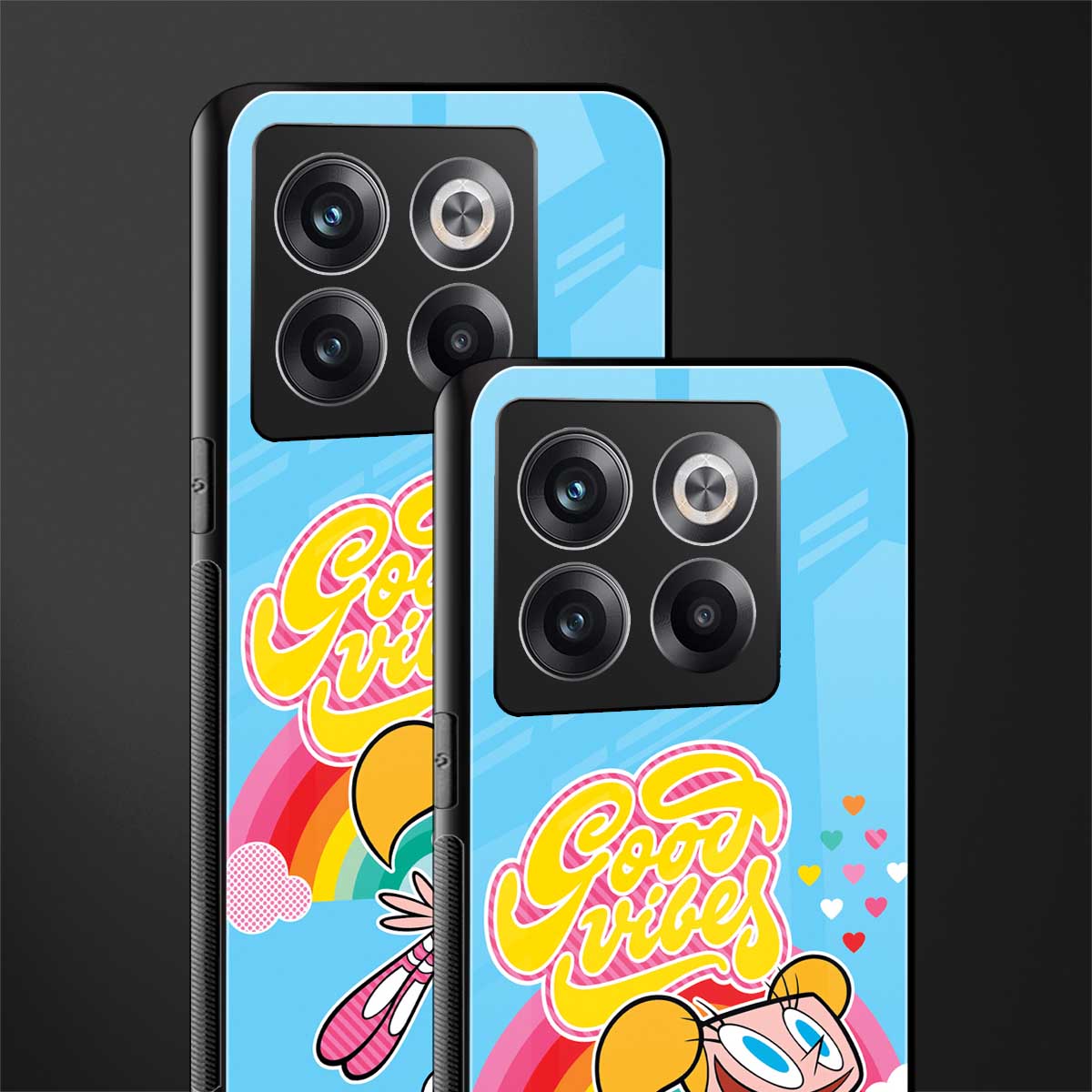 deedee good vibes back phone cover | glass case for oneplus 10t