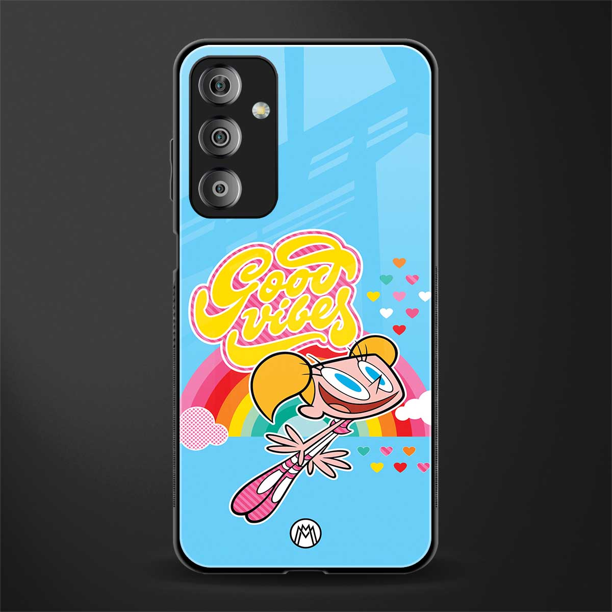 deedee good vibes back phone cover | glass case for samsung galaxy f23 5g