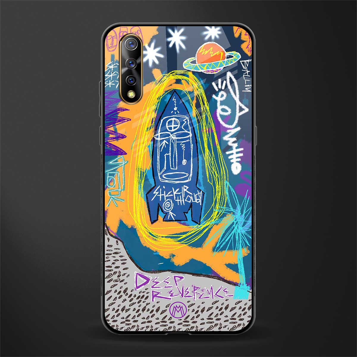 deja vu glass case for vivo s1 image
