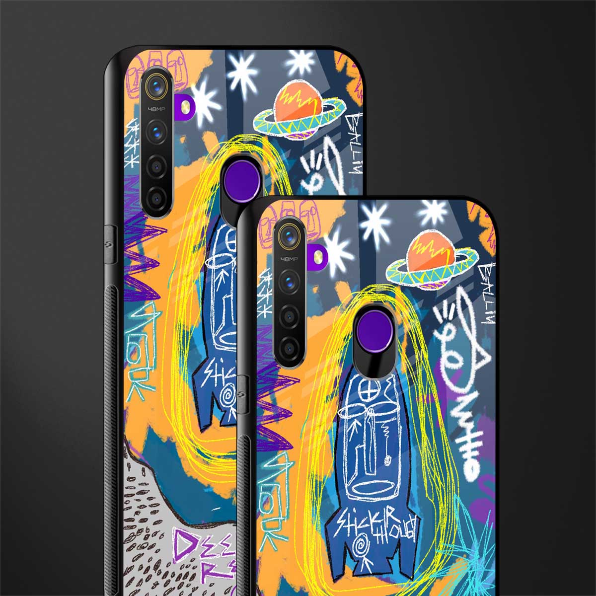 deja vu glass case for realme 5s image-2