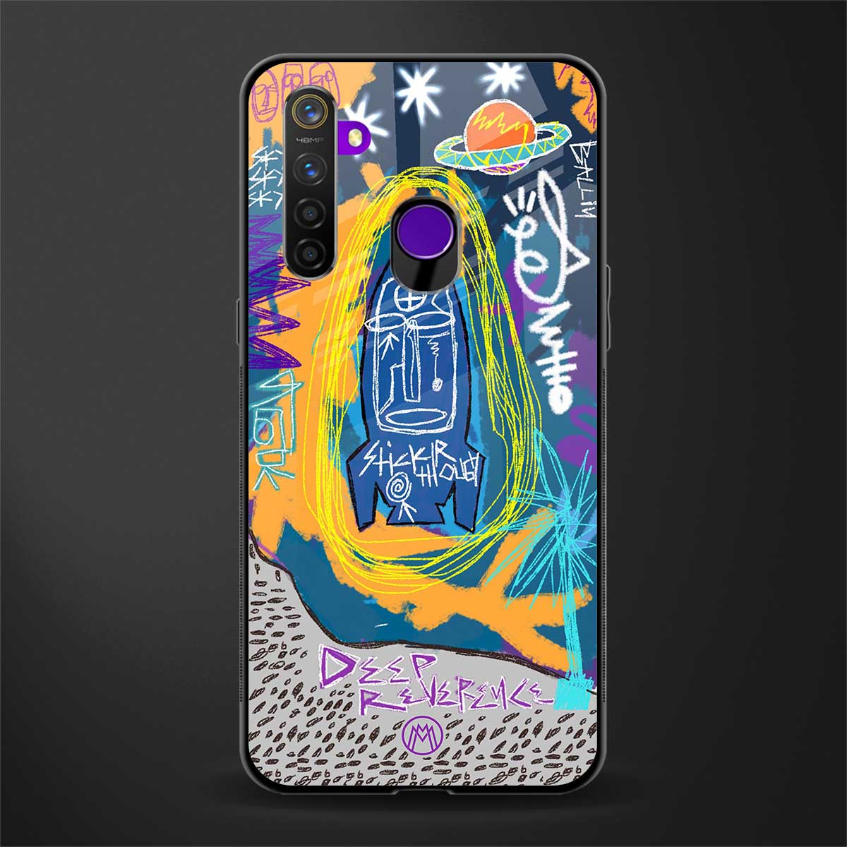 deja vu glass case for realme 5s image