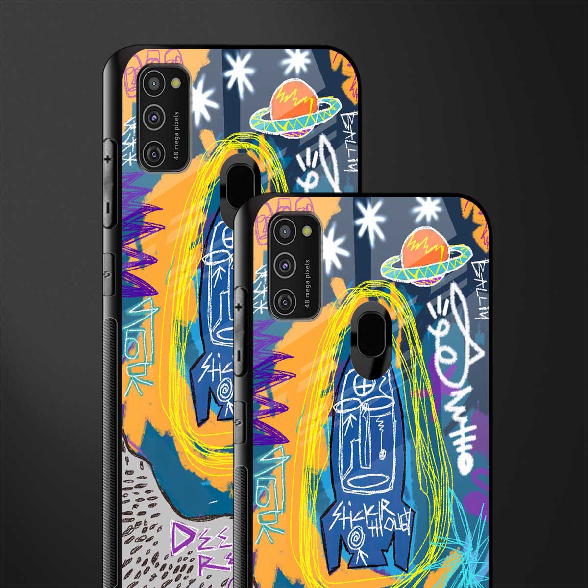 deja vu glass case for samsung galaxy m21 image-2