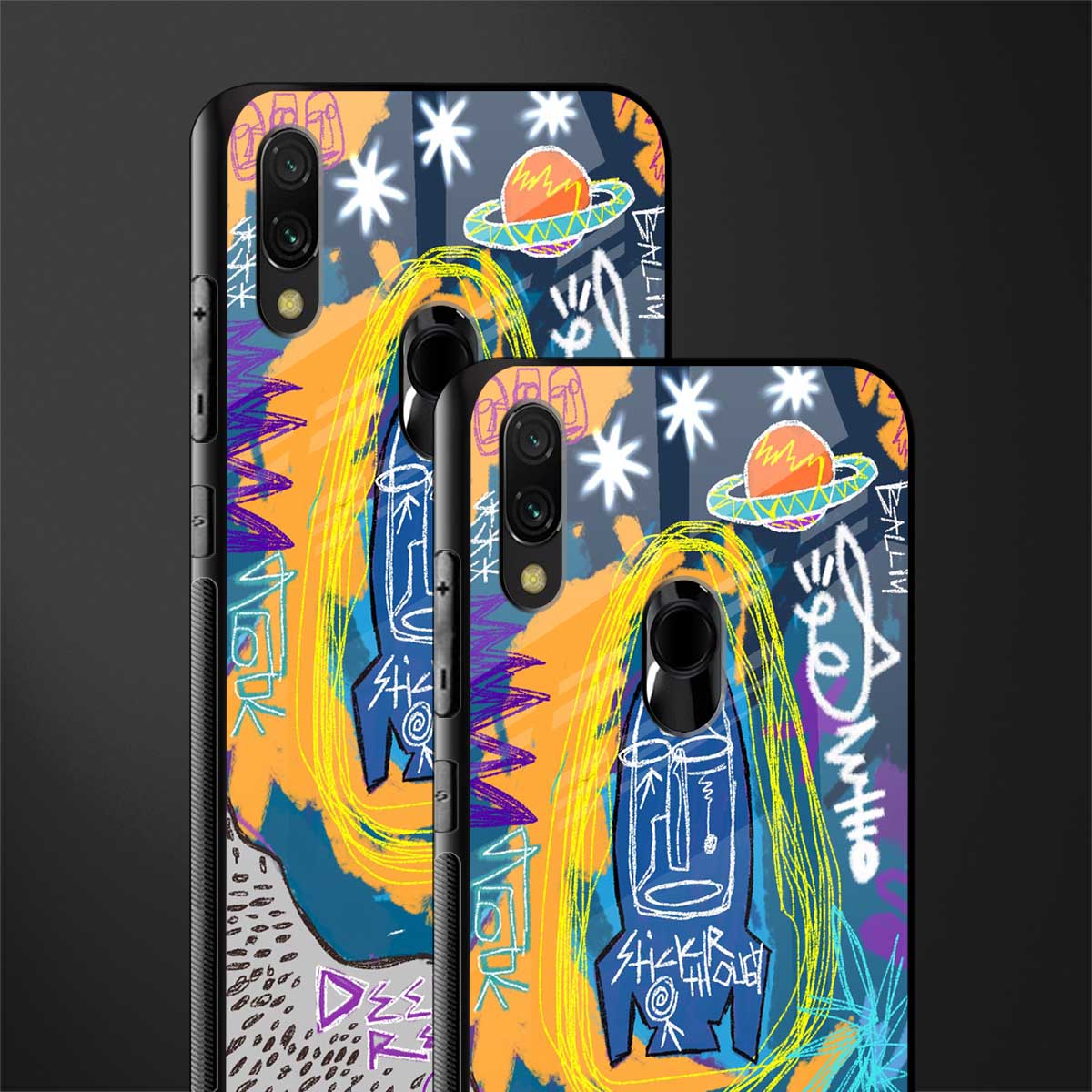 deja vu glass case for redmi y3 image-2