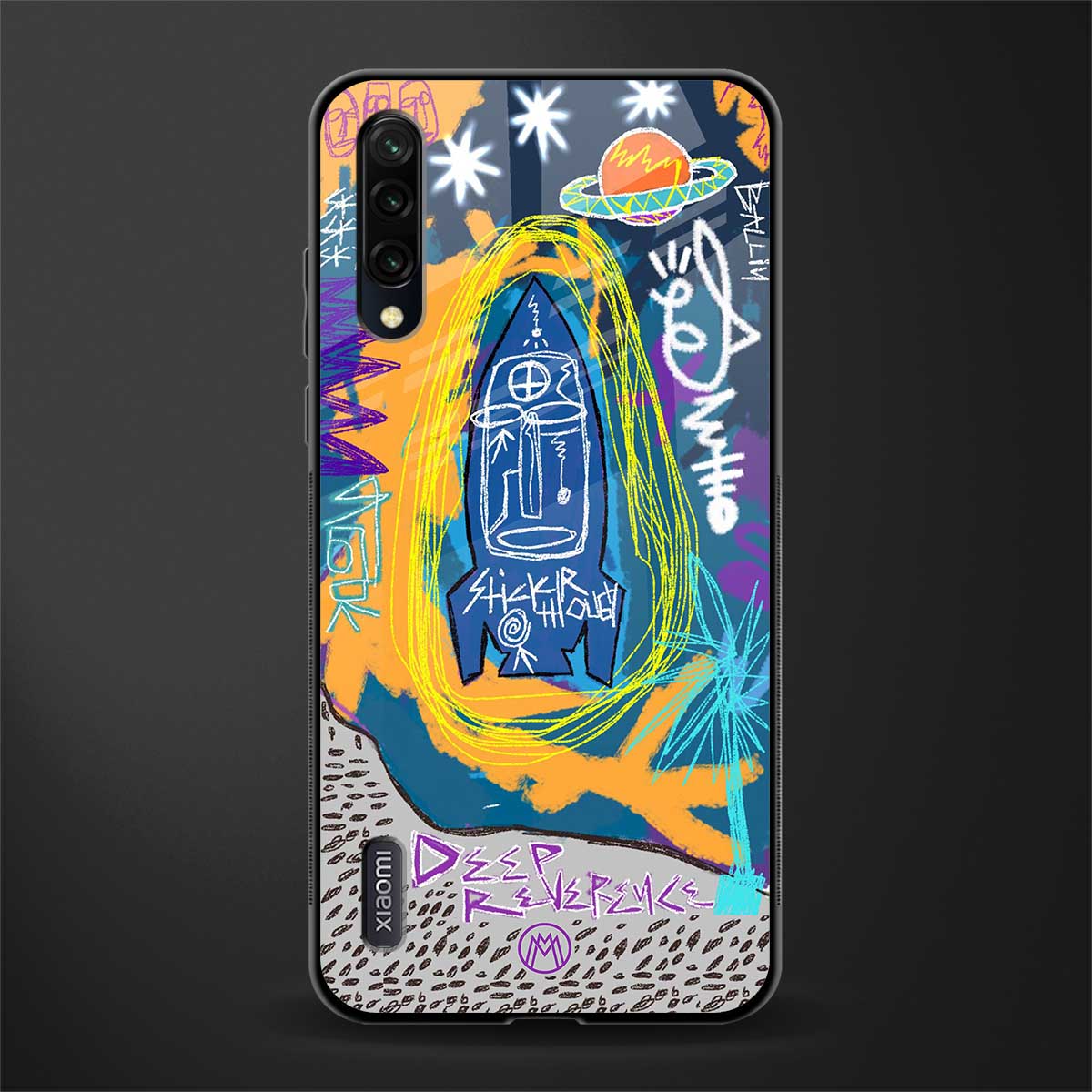 deja vu glass case for mi a3 redmi a3 image