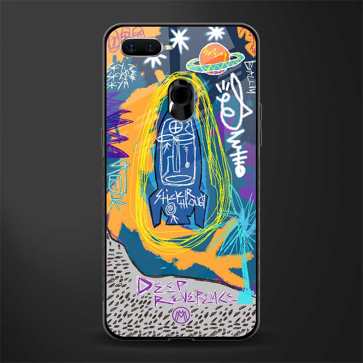deja vu glass case for oppo a12 image
