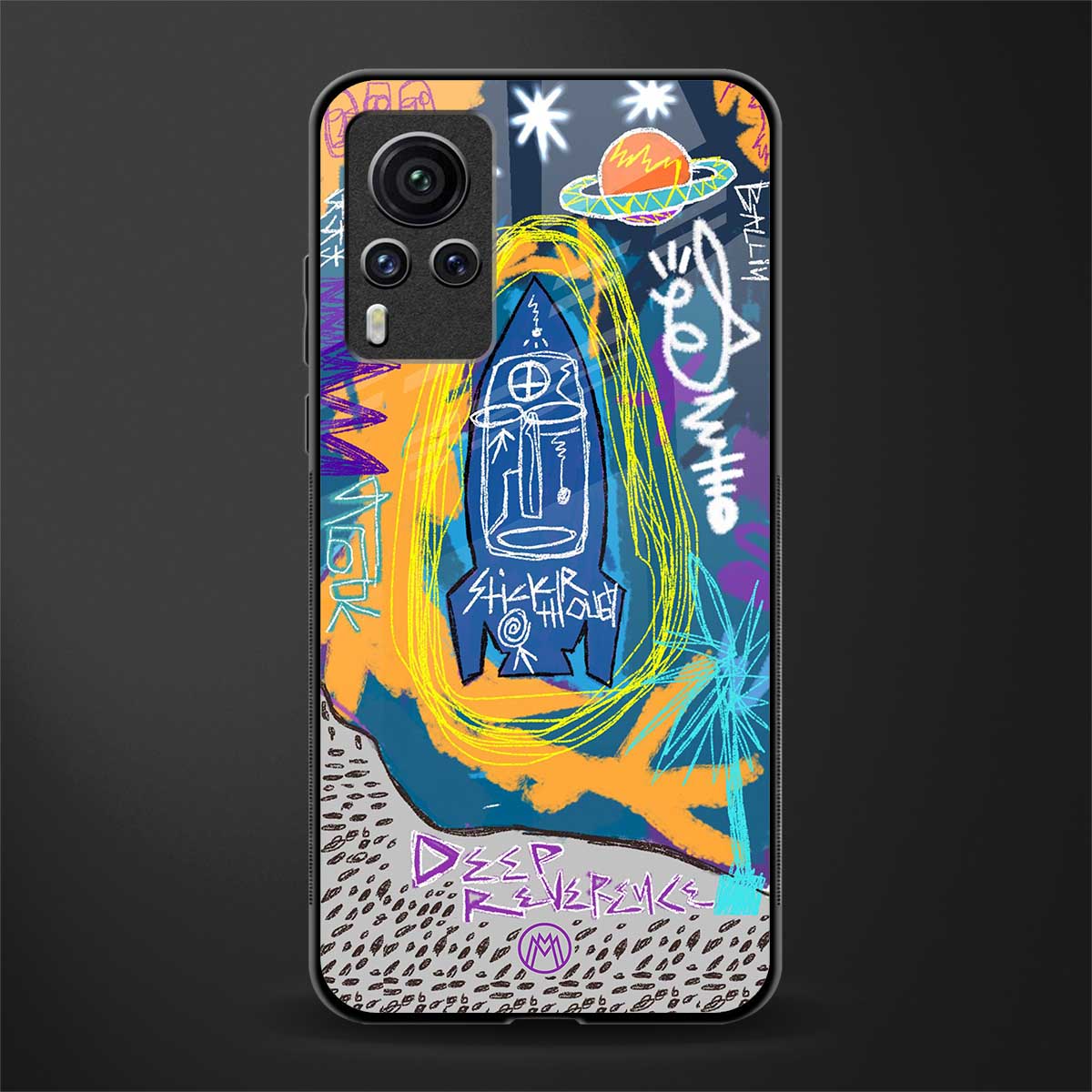 deja vu glass case for vivo x60 pro image