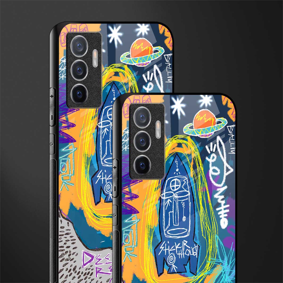 deja vu glass case for vivo v23e image-2