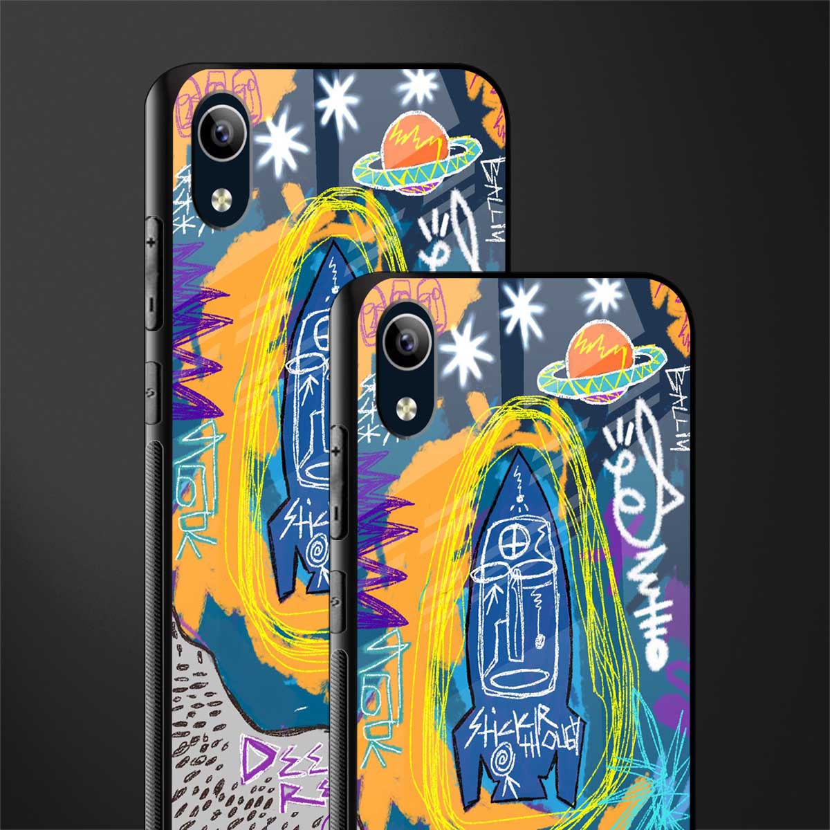 deja vu glass case for vivo y91i image-2