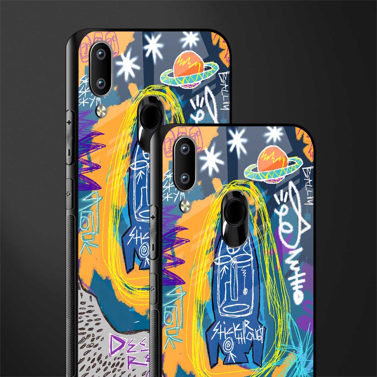 deja vu glass case for vivo y91 image-2