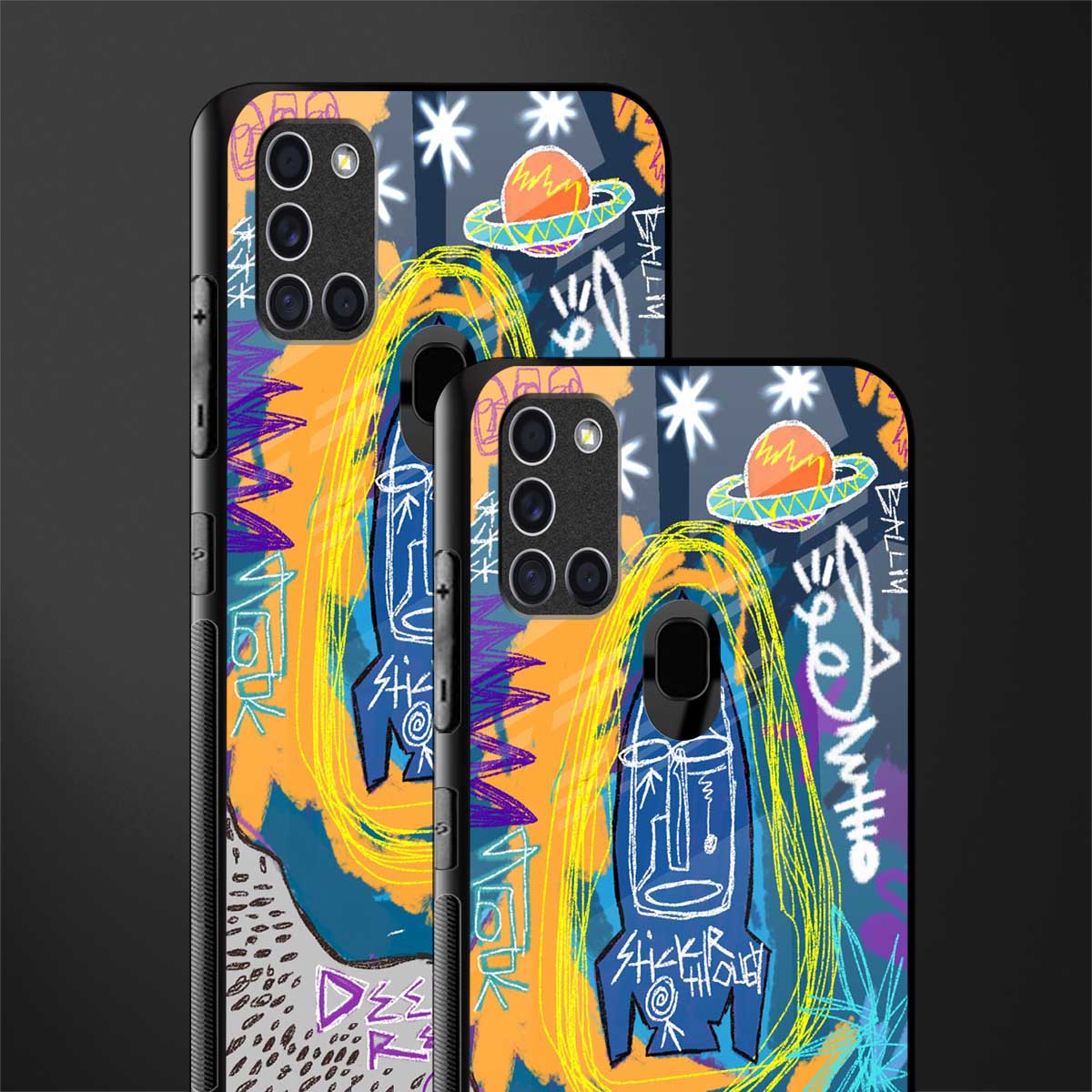 deja vu glass case for samsung galaxy a21s image-2