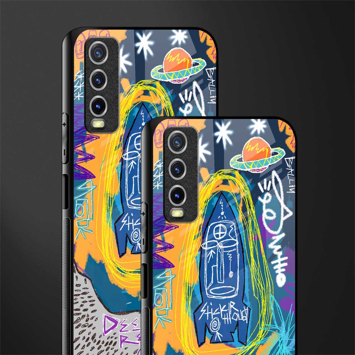 deja vu glass case for vivo y12g image-2