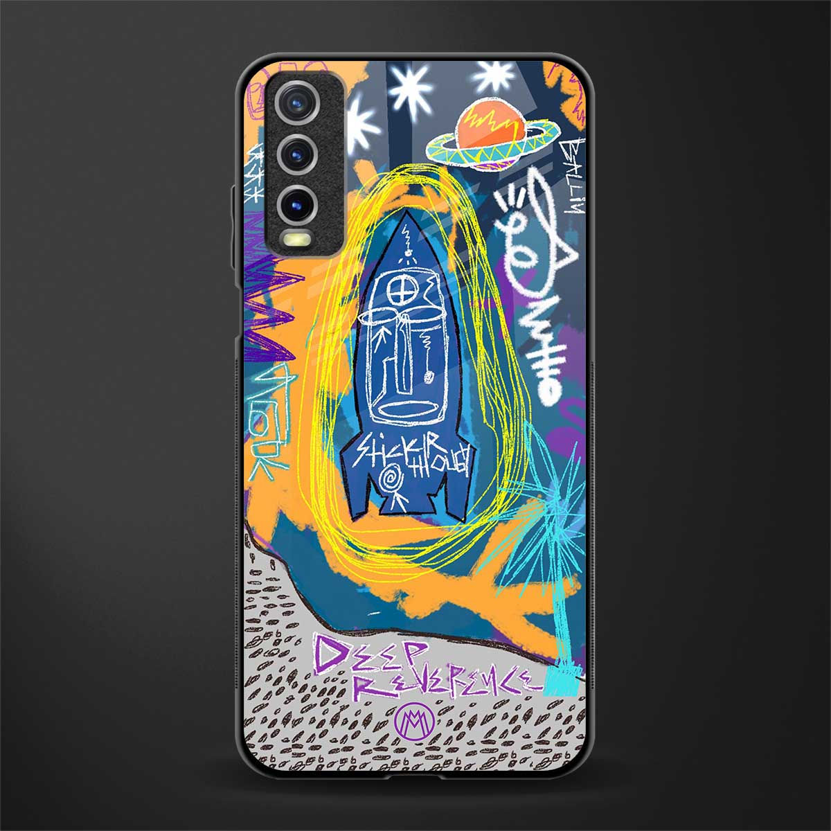 deja vu glass case for vivo y20 image