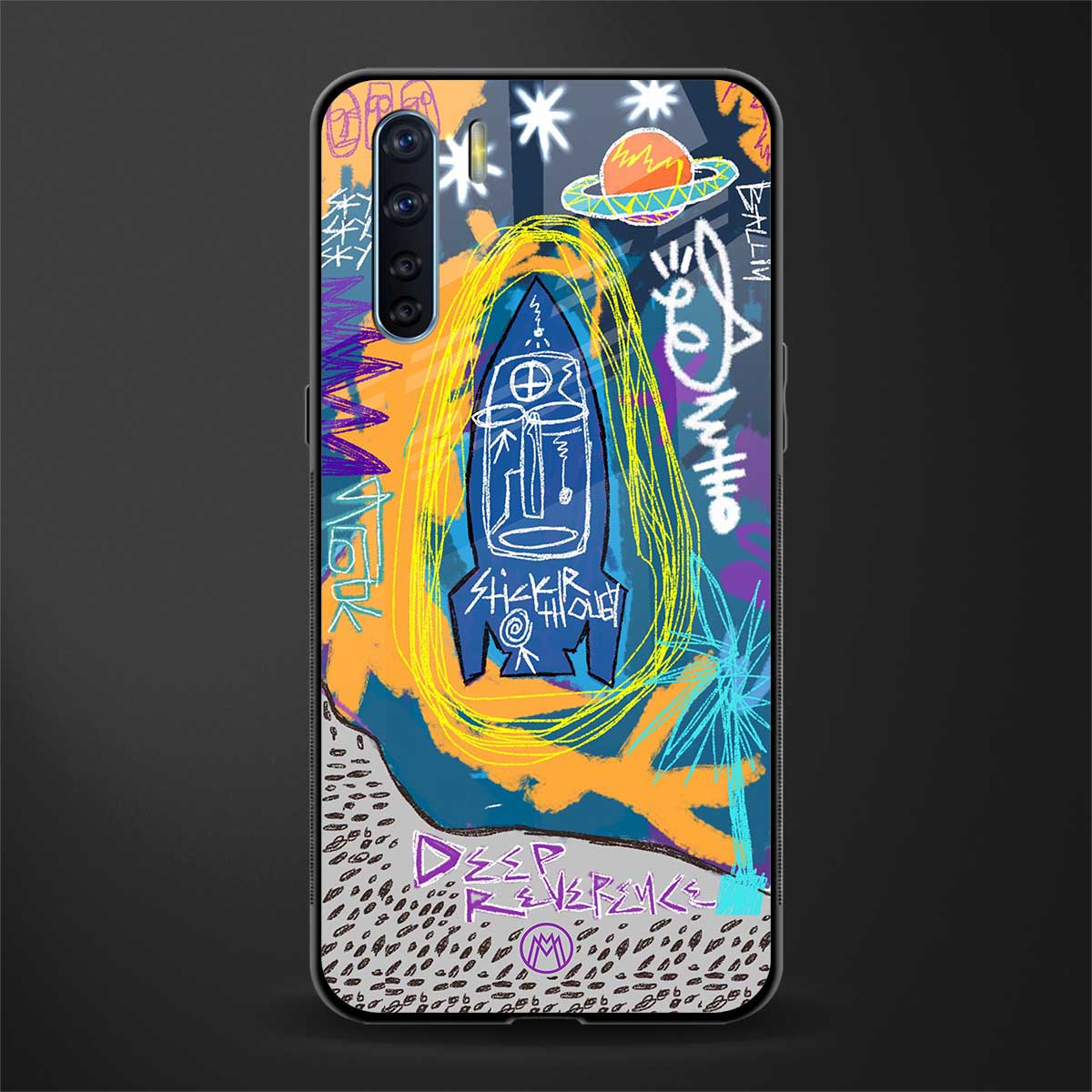 deja vu glass case for oppo f15 image
