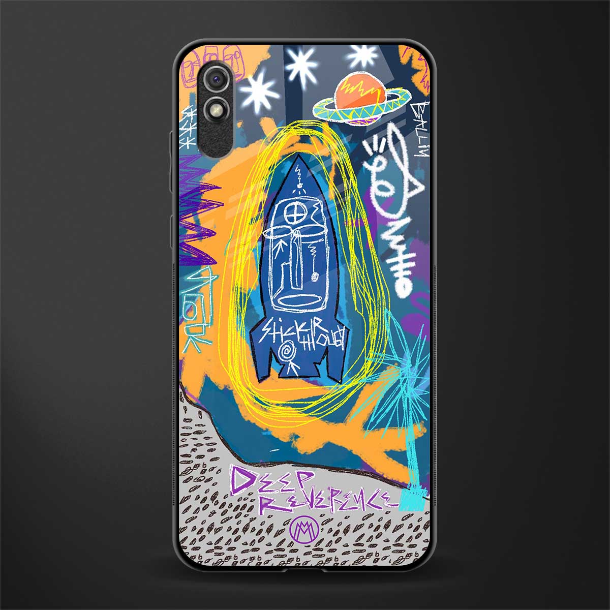 deja vu glass case for redmi 9i image