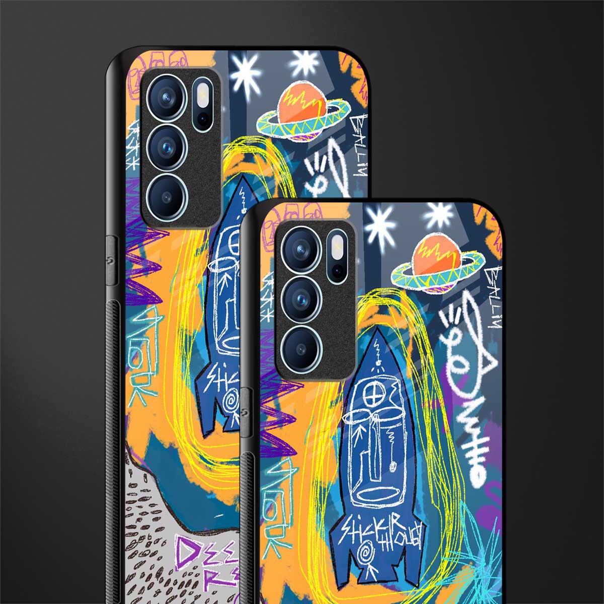 deja vu glass case for oppo reno6 5g image-2