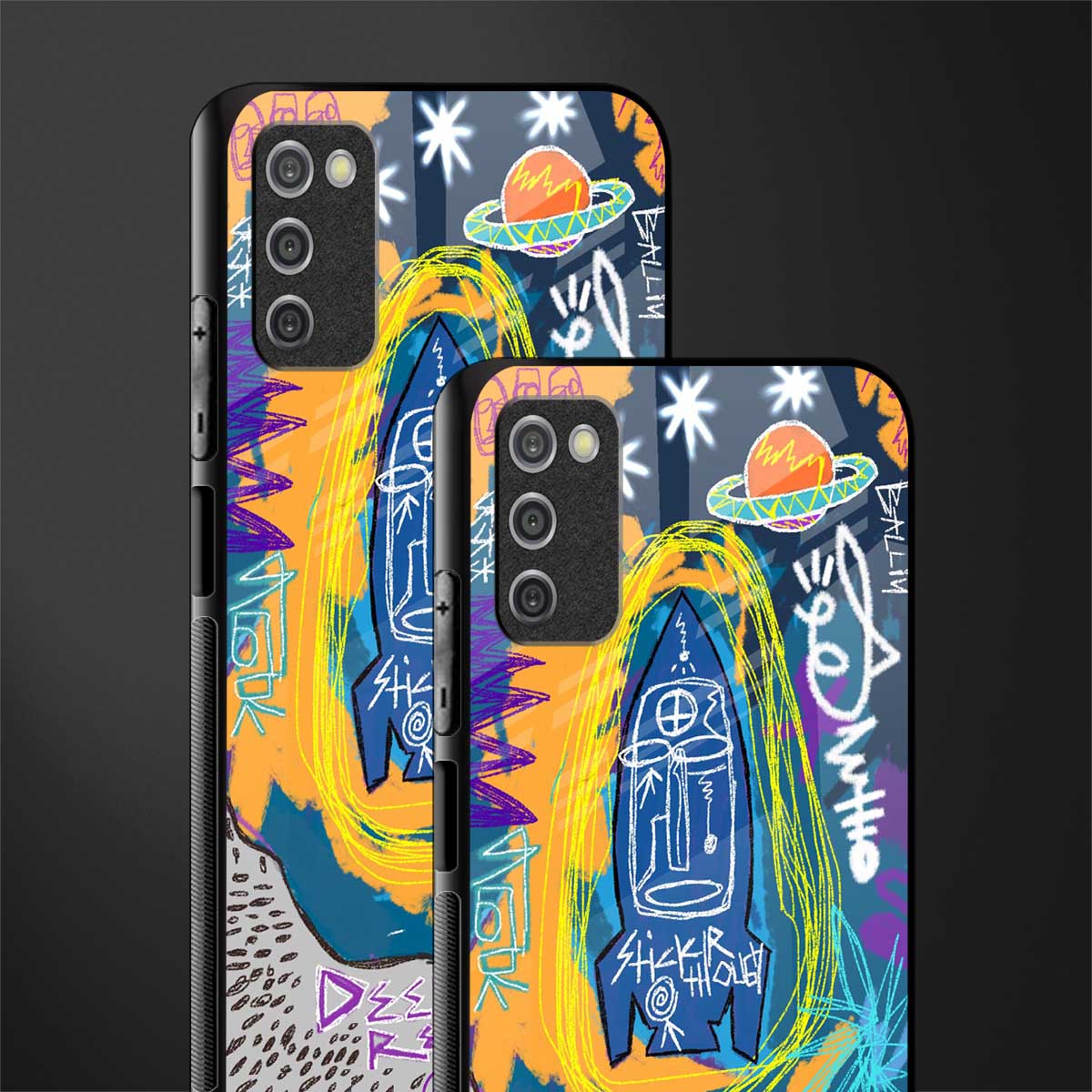 deja vu glass case for samsung galaxy a03s image-2