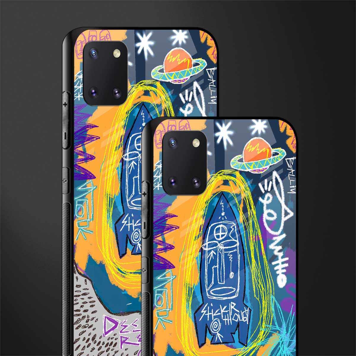deja vu glass case for samsung a81 image-2