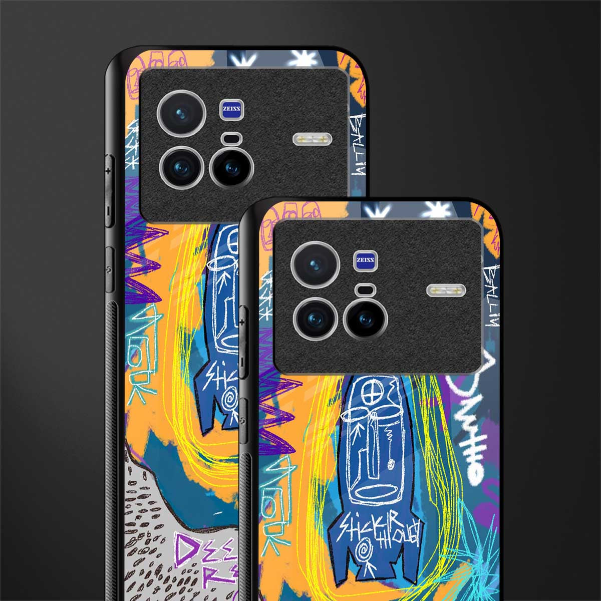 deja vu glass case for vivo x80 image-2