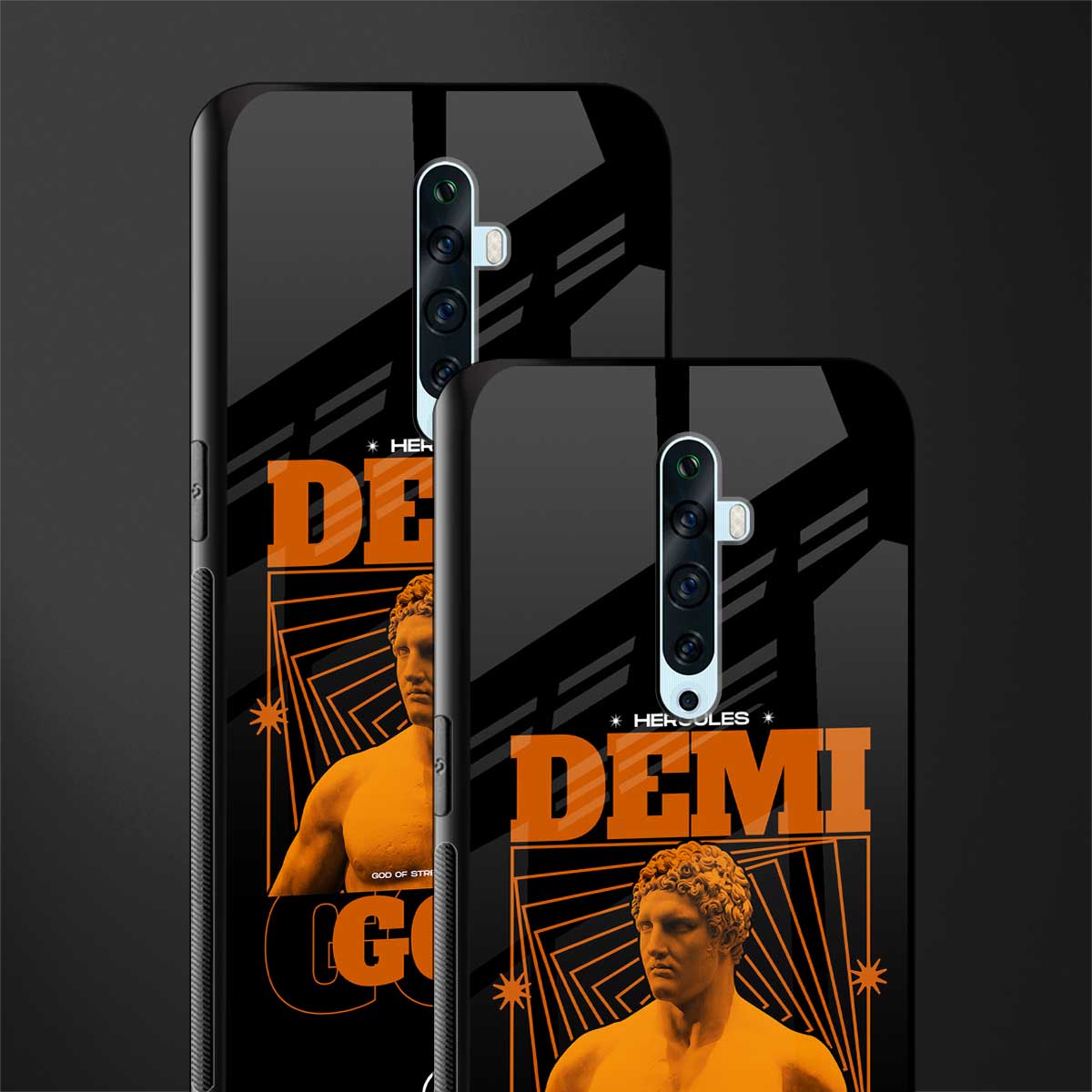 demi god glass case for oppo reno 2f image-2
