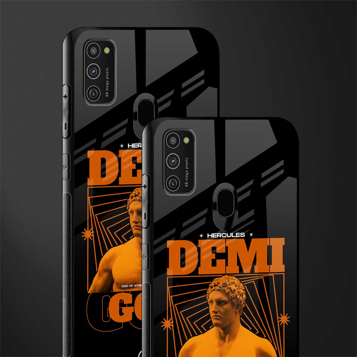 demi god glass case for samsung galaxy m21 image-2