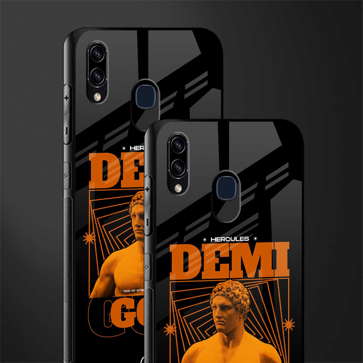 demi god glass case for samsung galaxy a30 image-2