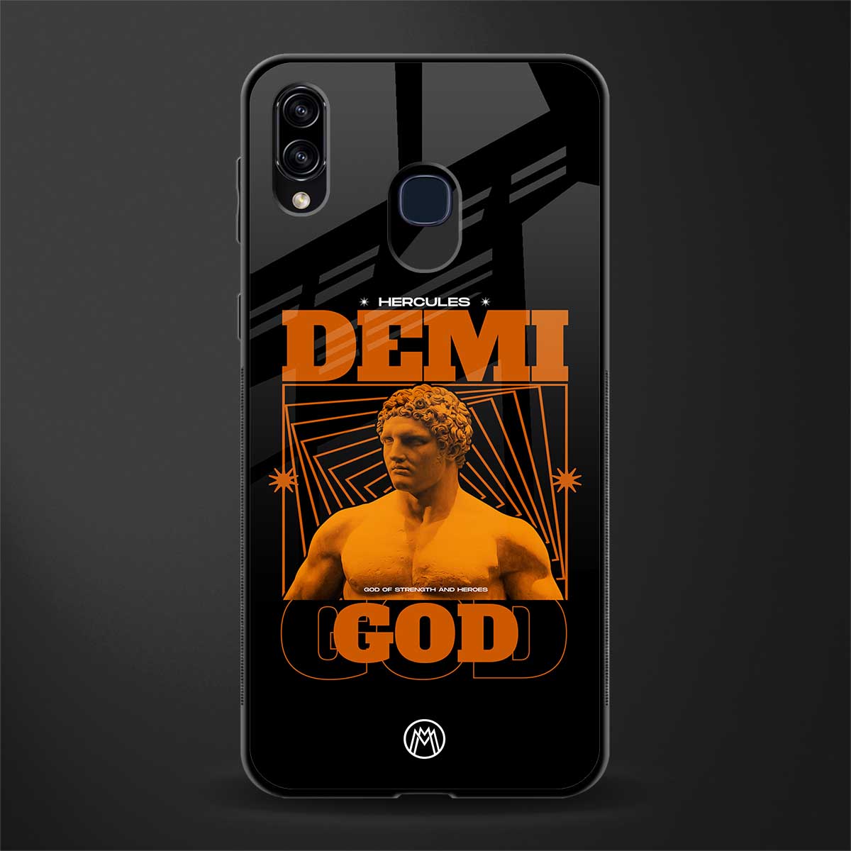demi god glass case for samsung galaxy a30 image